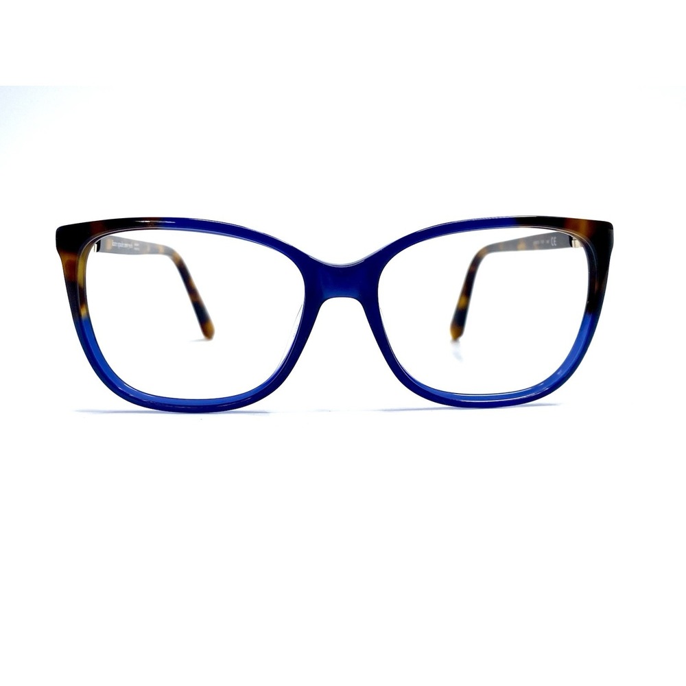 New Kate Spade Blue Brown Tortoise Cat Eye Square Glasses Karlyn PJP 53 16 140